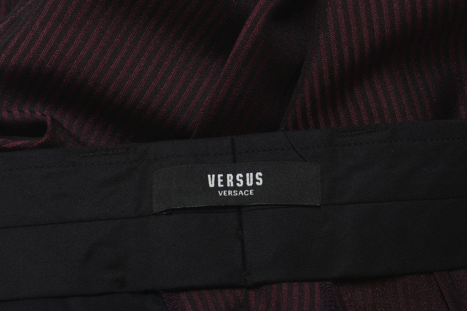 Versace Versus Men's Wool Striped Pleated Dress Pants Size 30 32 34 36 38 
