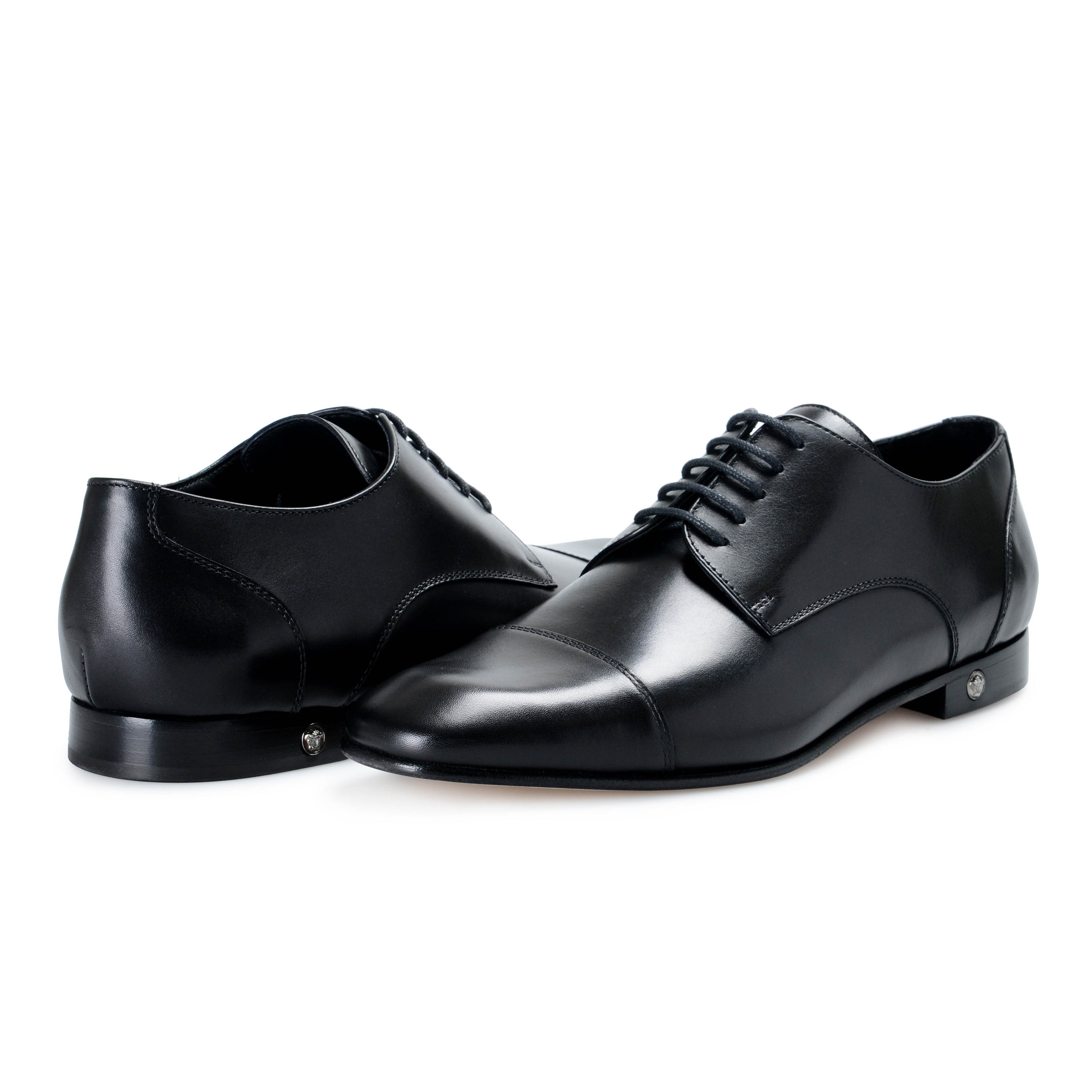 Men's Lace-Up Shoe In Black Leather