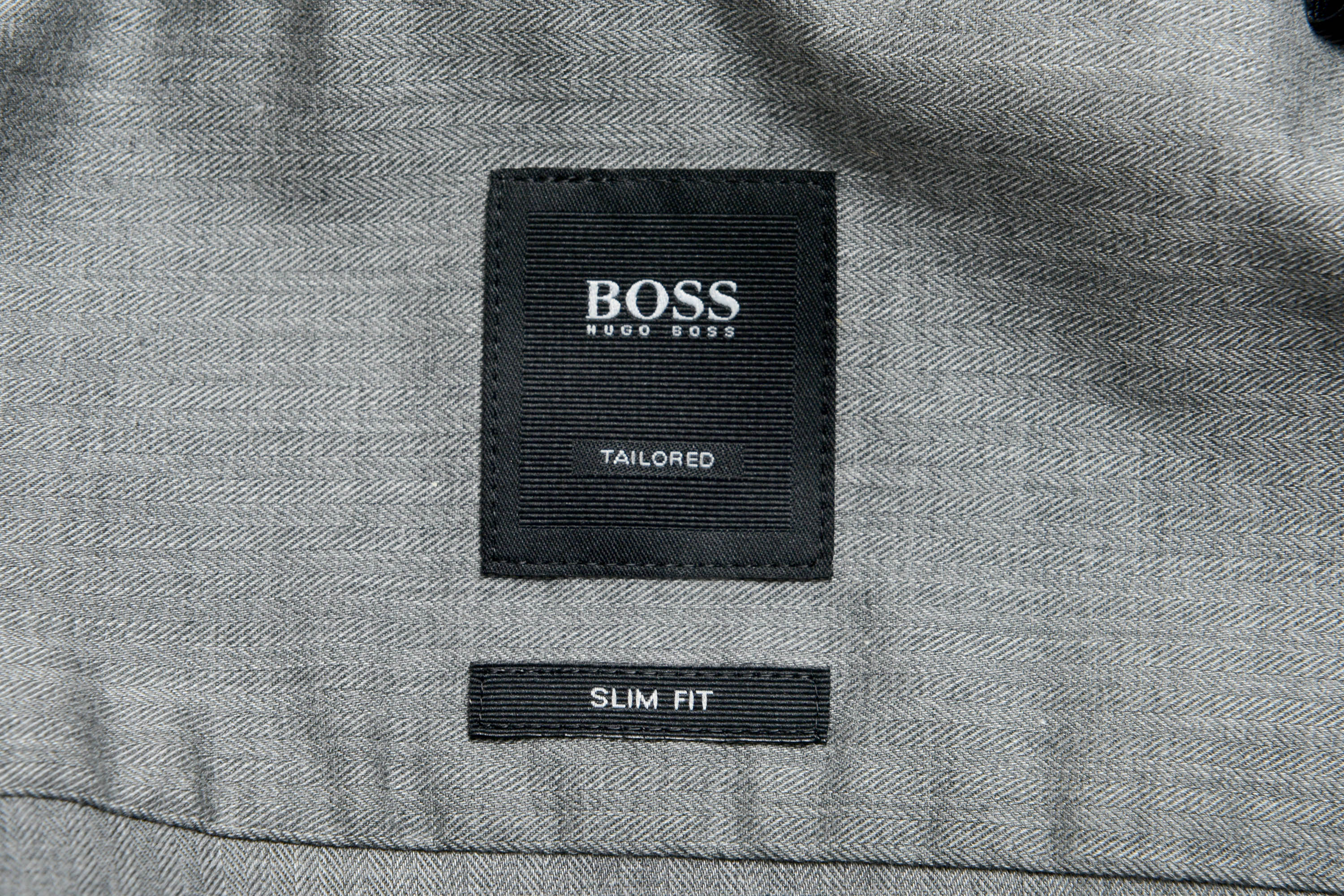 Hugo Boss "T-Stephen" Men's Gray Slim Fit Long Sleeve Dress Shirt 