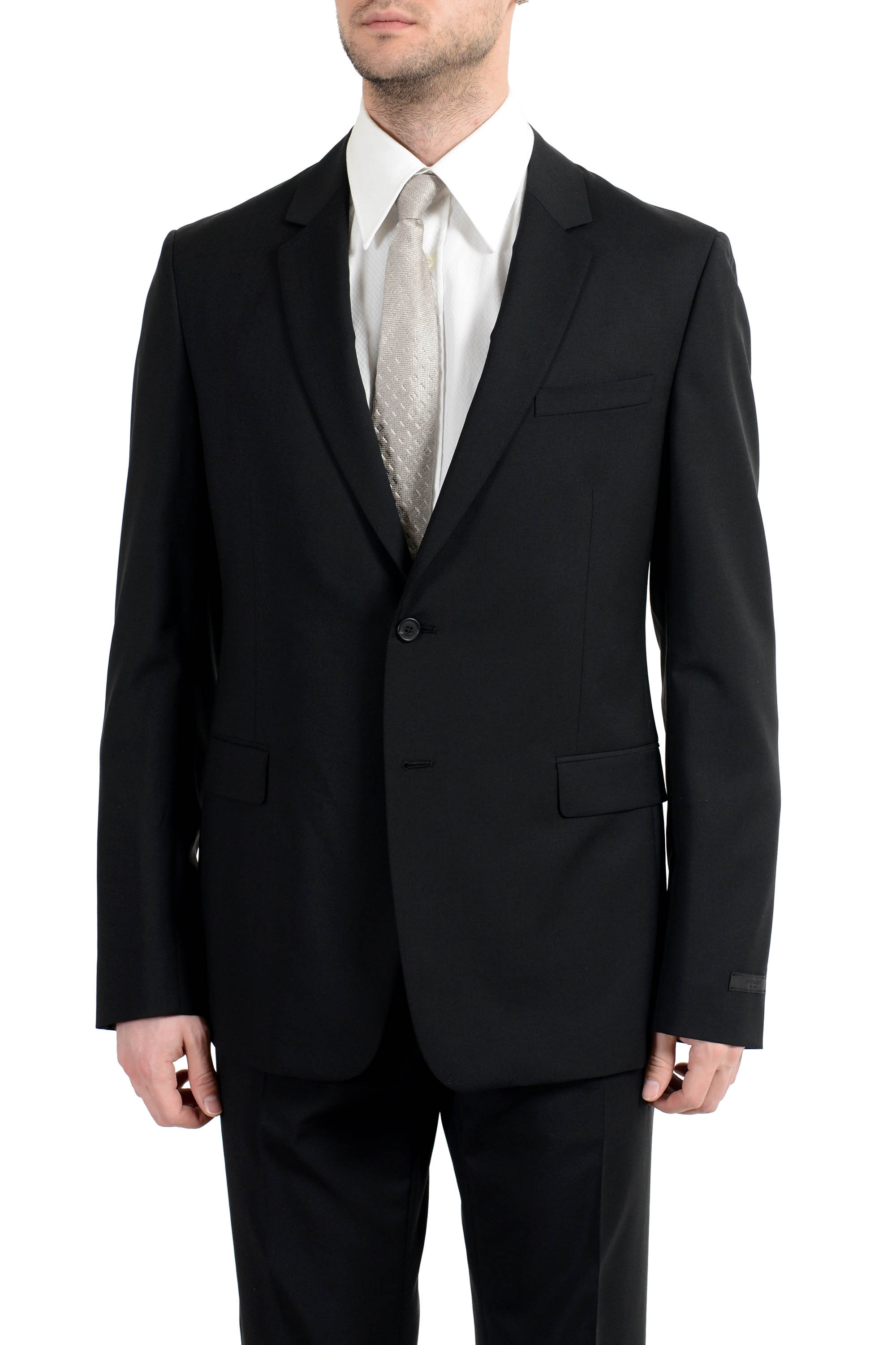 verstoring klassiek impuls Prada Men's Wool Mohair Black Two Button Suit